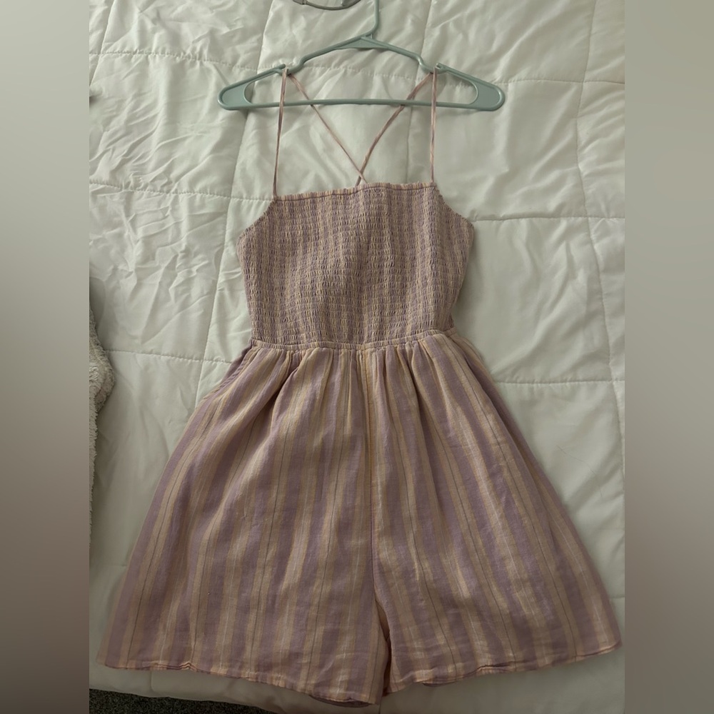 American eagle striped romper